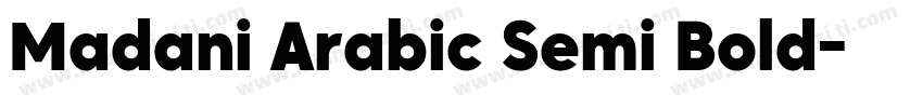 Madani Arabic Semi Bold字体转换